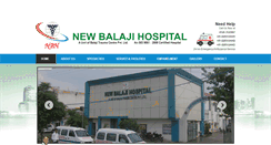 Desktop Screenshot of newbalajihospitals.com